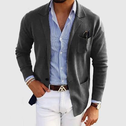 Lorenzo | Herrenblazer mit Reverskragen und Knopftaschen 4