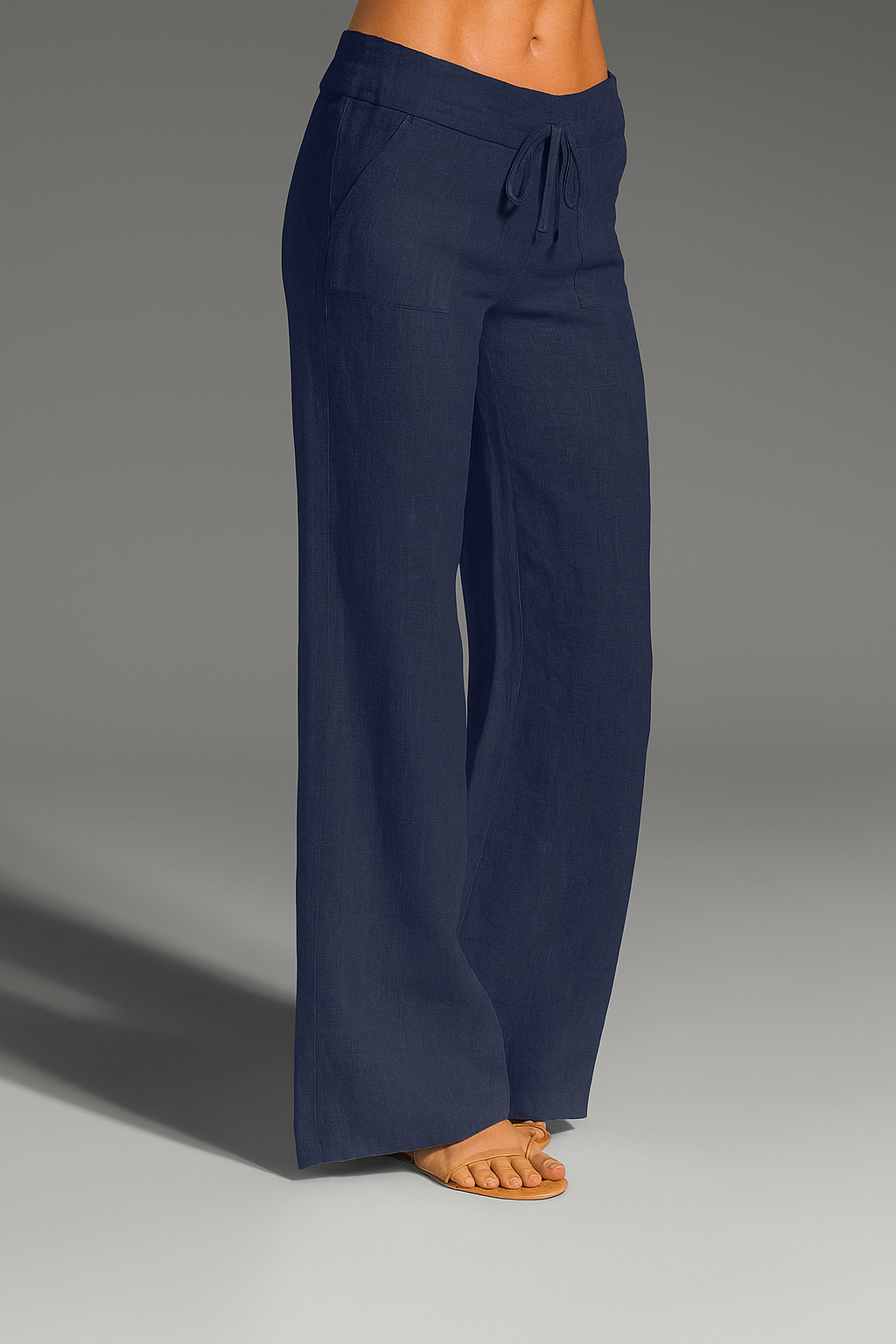 Luftige Sommerhose | Weite Damenhose mit Kordelzug 1