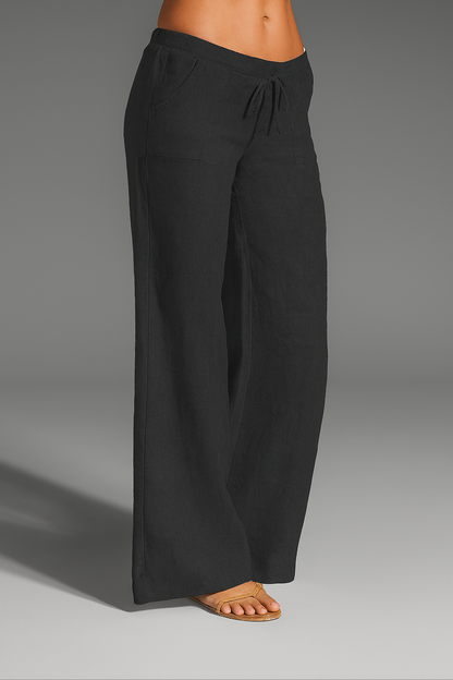 Luftige Sommerhose | Weite Damenhose mit Kordelzug 2