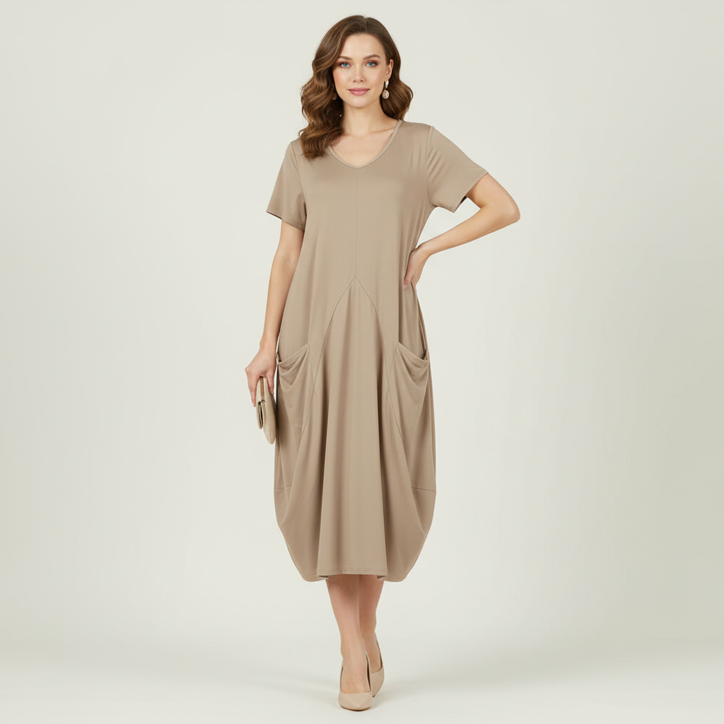 Luftiges Sommerkleid | Midi für Damen