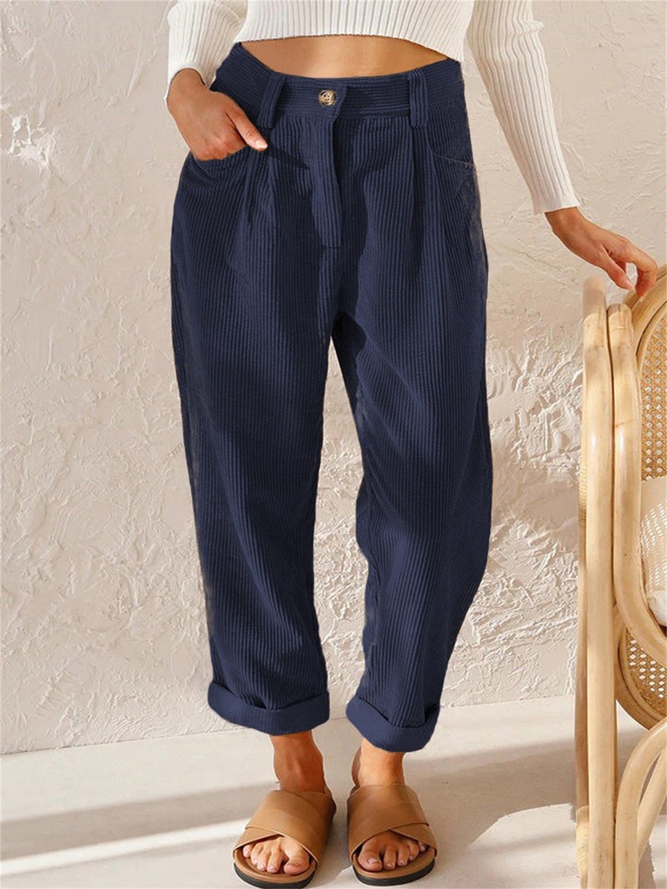 Maple Hose | Cordhose Damen für Alltag und Büro 12