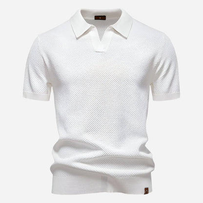 Marcus Kurzarm-Strickpolo Herren | Sommer Poloshirt Baumwolle 0