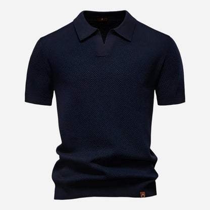 Marcus Kurzarm-Strickpolo Herren | Sommer Poloshirt Baumwolle 1