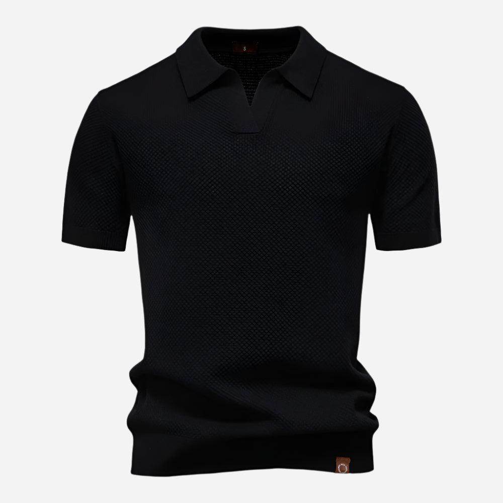 Marcus Kurzarm-Strickpolo Herren | Sommer Poloshirt Baumwolle 2
