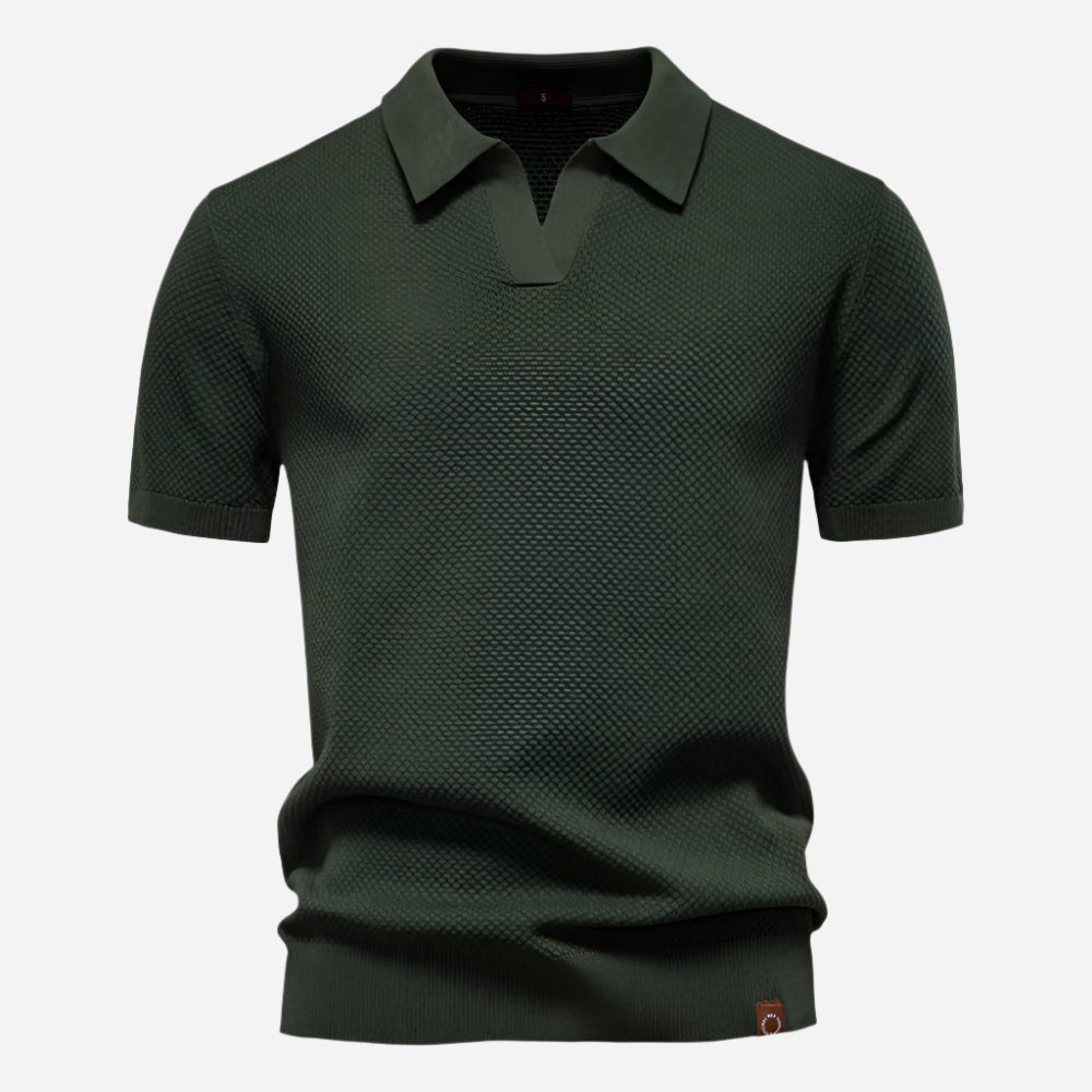 Marcus Kurzarm-Strickpolo Herren | Sommer Poloshirt Baumwolle 3