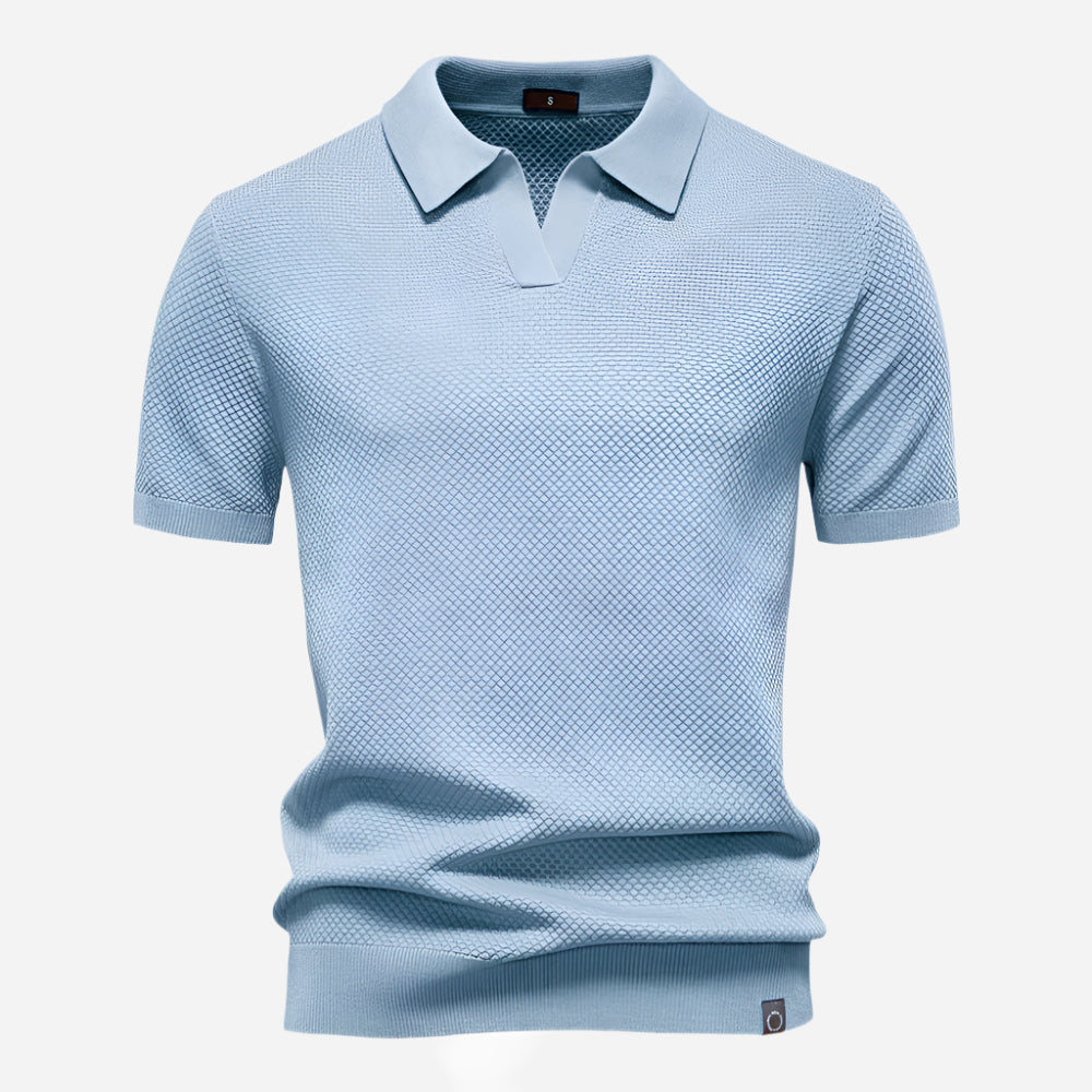 Marcus Kurzarm-Strickpolo Herren | Sommer Poloshirt Baumwolle 5