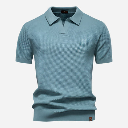 Marcus Kurzarm-Strickpolo Herren | Sommer Poloshirt Baumwolle 7