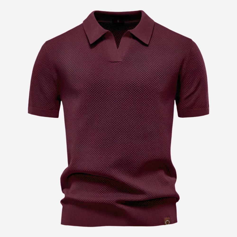 Marcus Kurzarm-Strickpolo Herren | Sommer Poloshirt Baumwolle 8