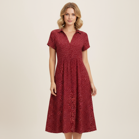 Midi Hemdblusenkleid Damen | Elegante Kleider für Jeden Anlass