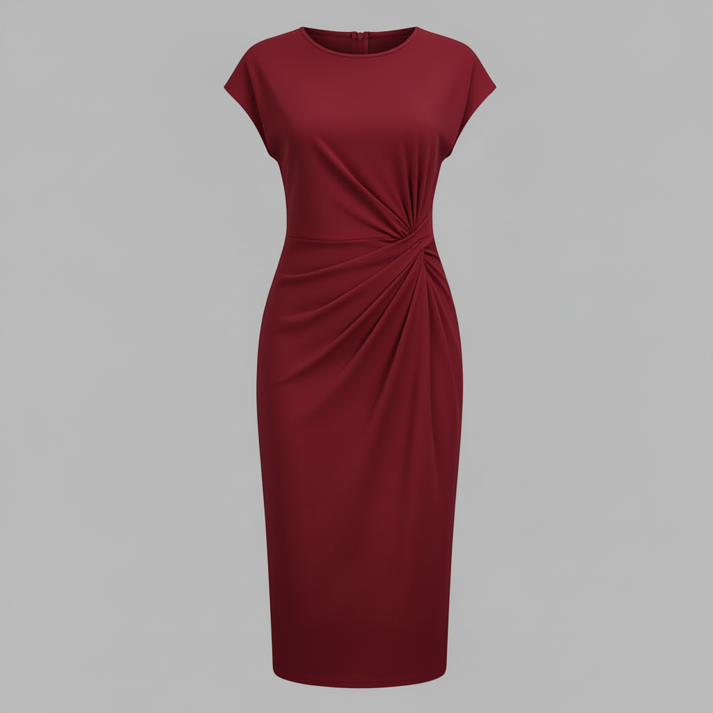 Midikleid Damen Elegant | Sommerkleid Knielang, Freizeitkleid Leicht