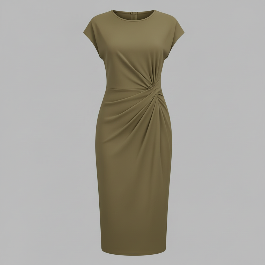 Midikleid Damen Elegant | Sommerkleid Knielang, Freizeitkleid Leicht