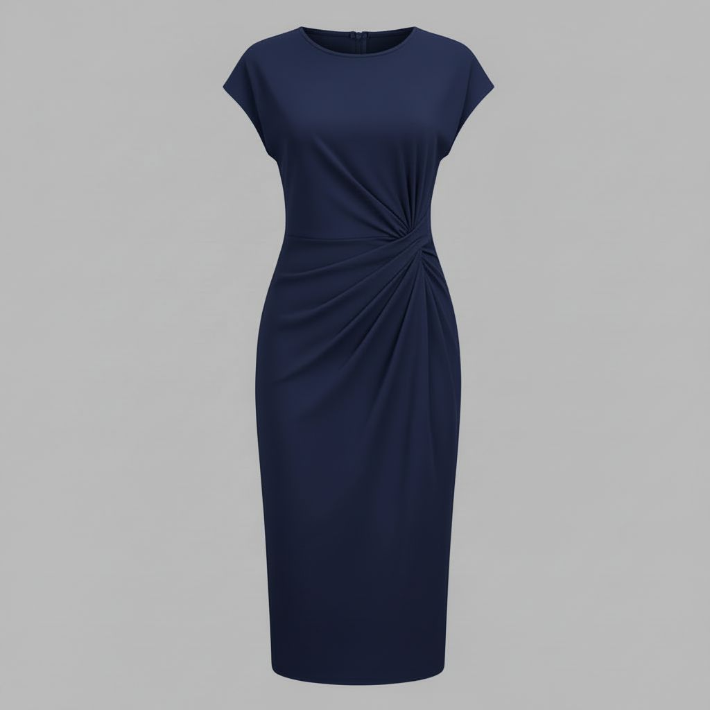 Midikleid Damen Elegant | Sommerkleid Knielang, Freizeitkleid Leicht