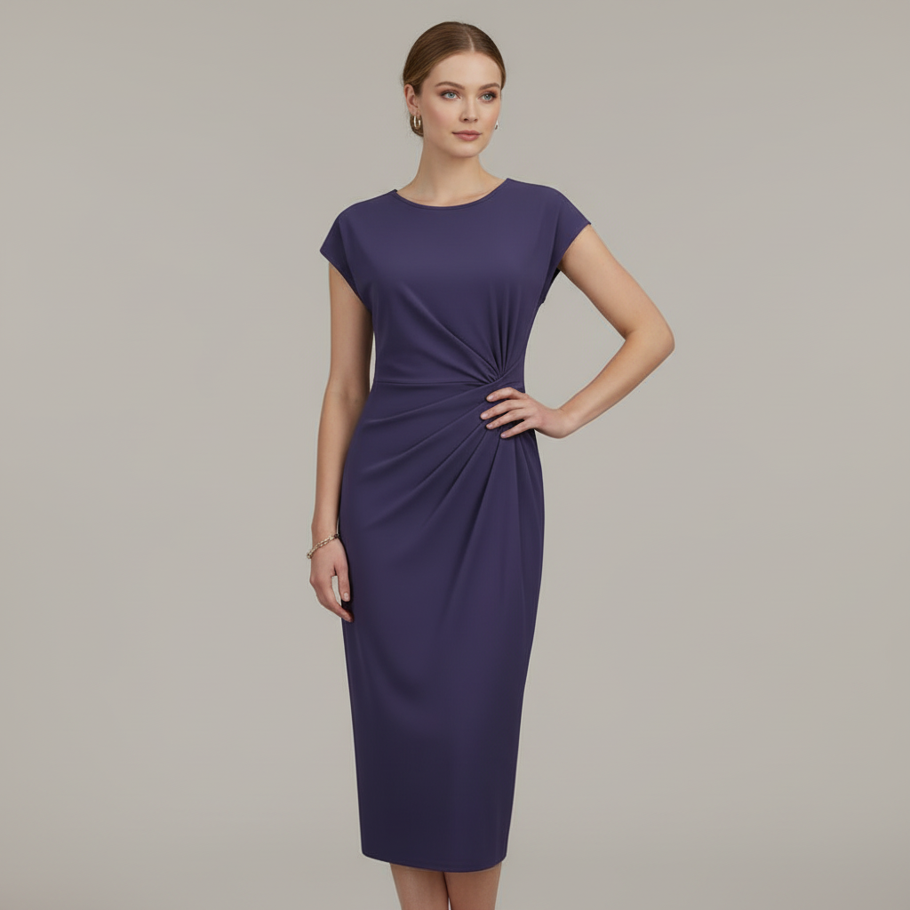 Midikleid Damen Elegant | Sommerkleid Knielang, Freizeitkleid Leicht