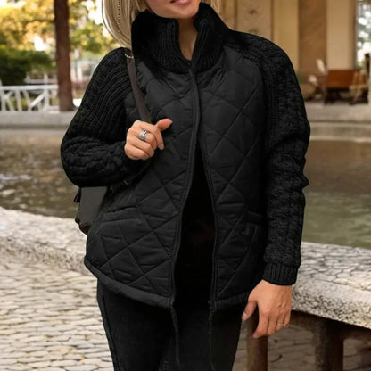 Milena | Damenjacke Steppjacke mit Stehkragen und Reißverschluss 2