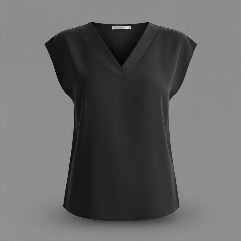 Moderne Sommerbluse Damen | V-Ausschnitt Kurzarm Blusen
