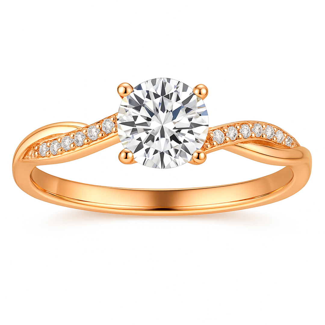 Noa | Eleganter vergoldeter Damenring 2