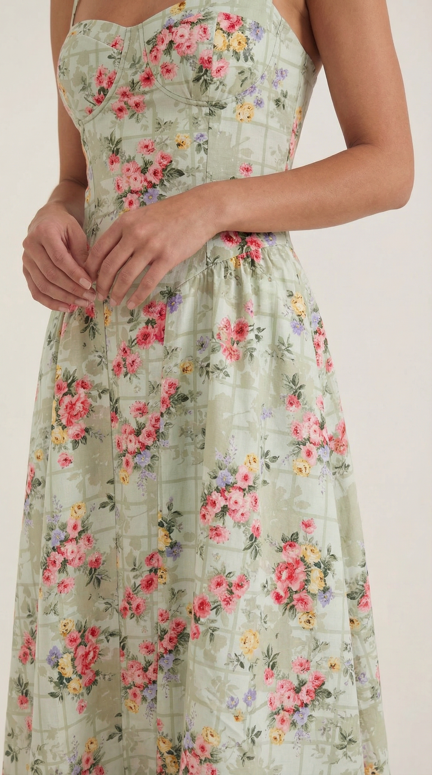 Odette | Korsett-Midikleid für Damen 2