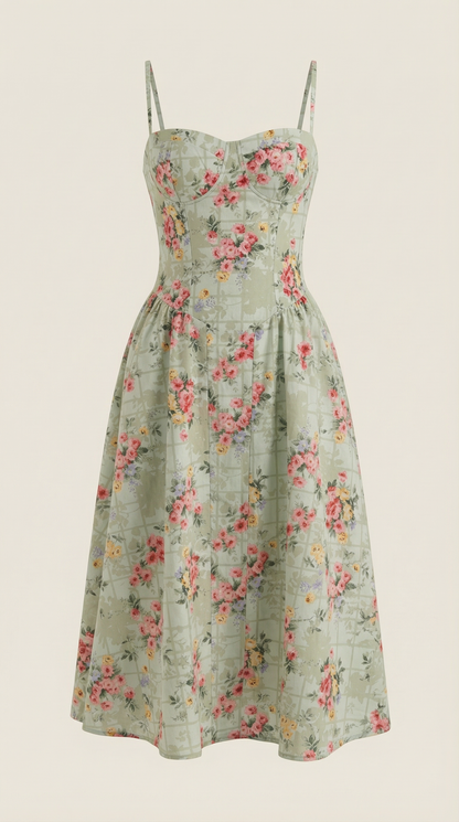Odette | Korsett-Midikleid für Damen 4