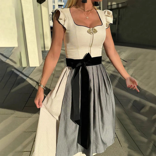 Oktoberfestkleid Schwarz-Weiß | Festliche Kleider Damen 0