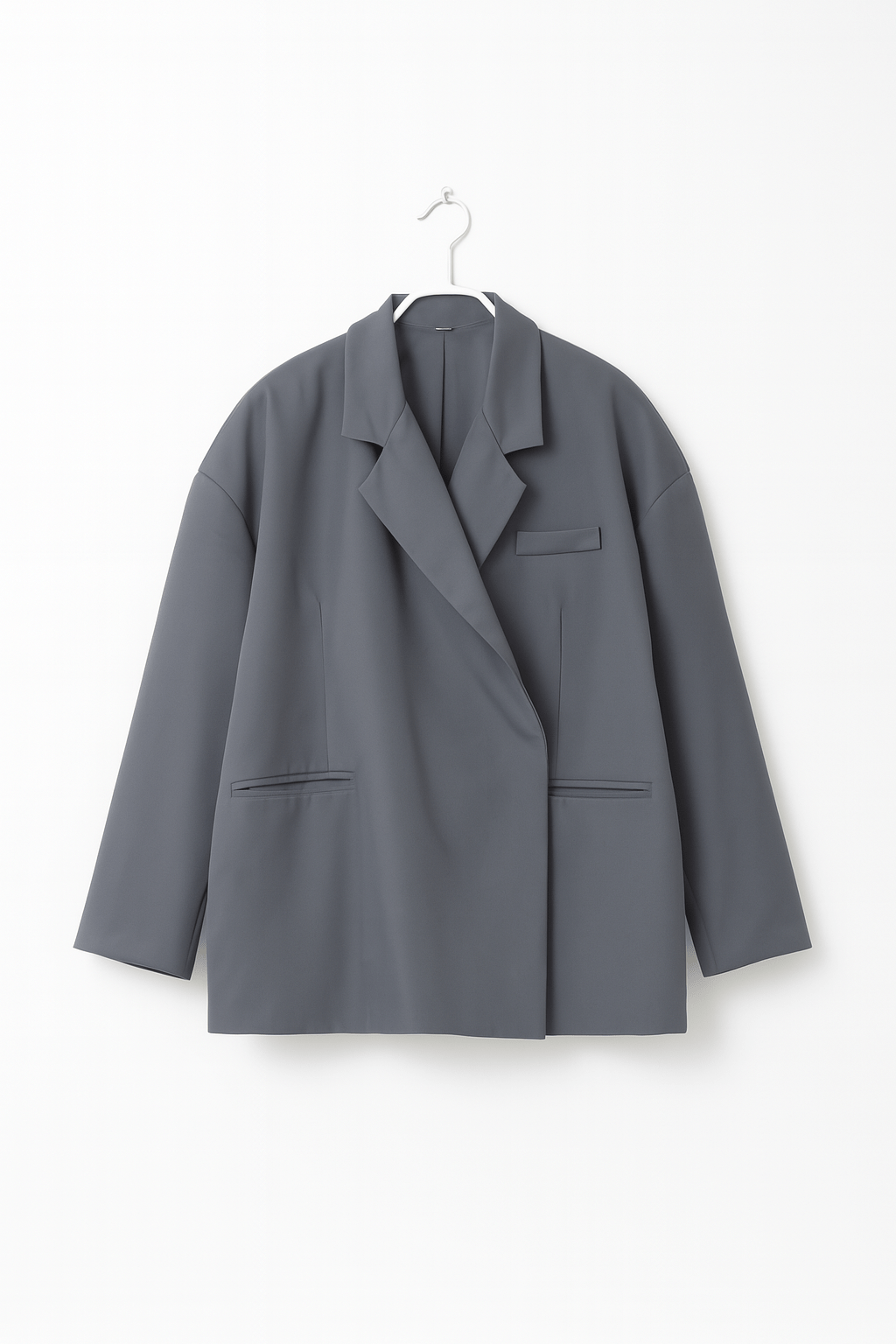 Oversize-Blazer Damen | Knopfloser Blazer mit Struktur 3