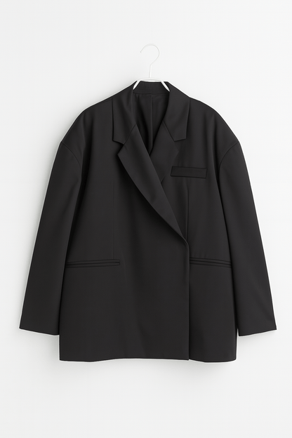 Oversize-Blazer Damen | Knopfloser Blazer mit Struktur 5
