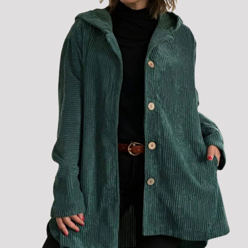 Oversized Kapuzenpullover Damen | Gemütlicher Hoodie mit Knopfleiste 6