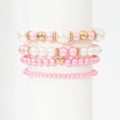 Perlenarmband Set 4-teilig | Armband Damen Verstellbar 3