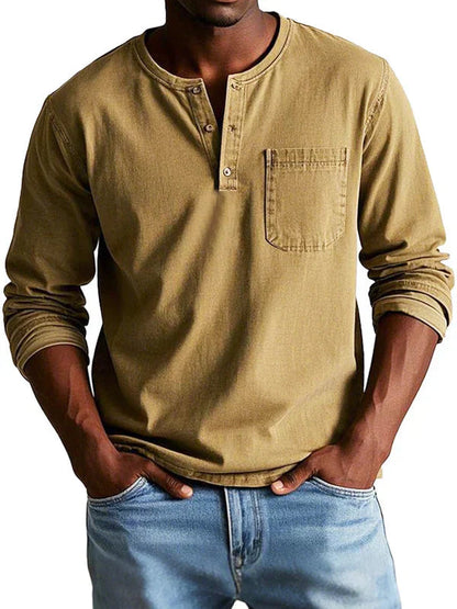 Philipp | Herren Langarmshirt mit Henley-Ausschnitt 6