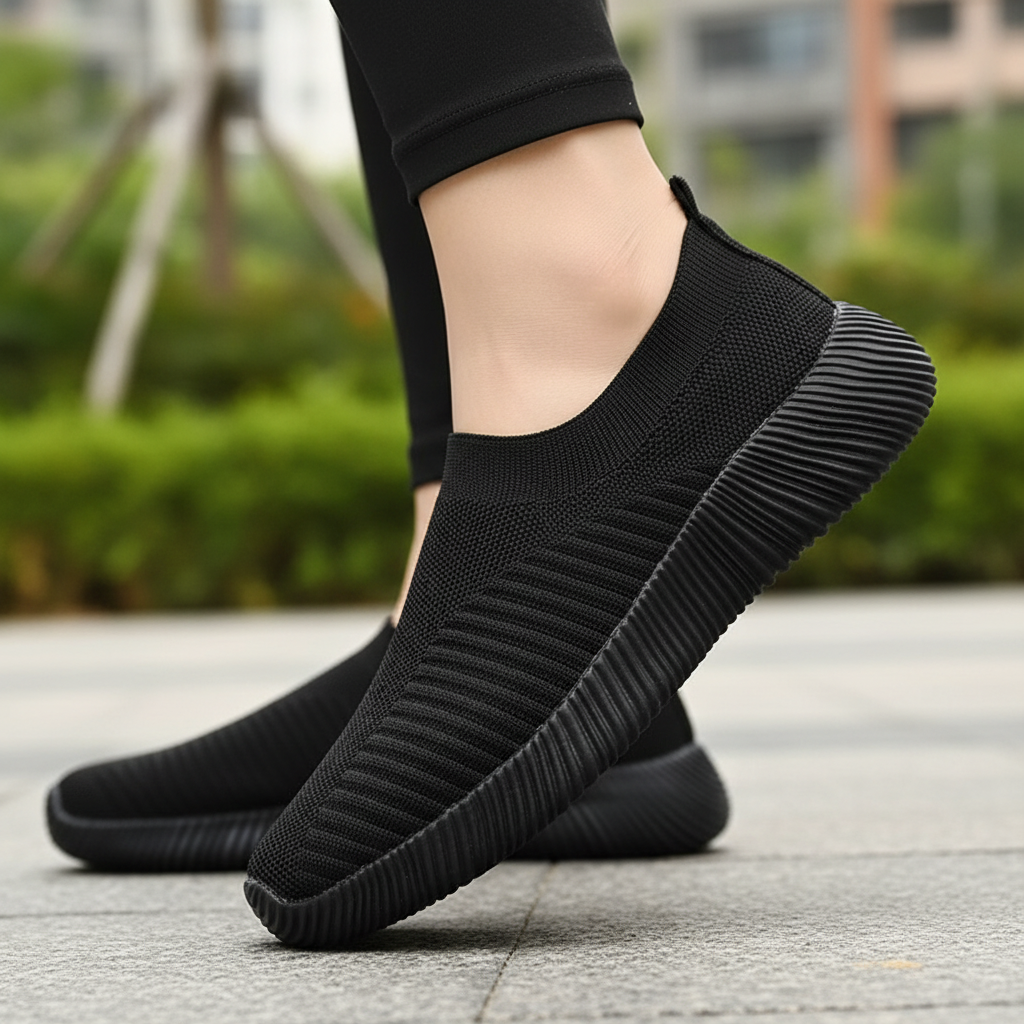 Vulkanisierte Slip-On Schuhe Damen | Bequeme Turnschuhe