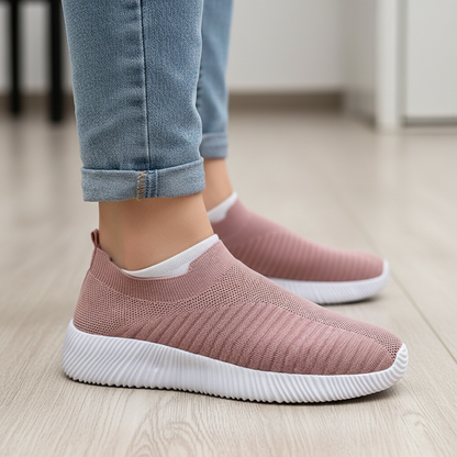 Vulkanisierte Slip-On Schuhe Damen | Bequeme Turnschuhe
