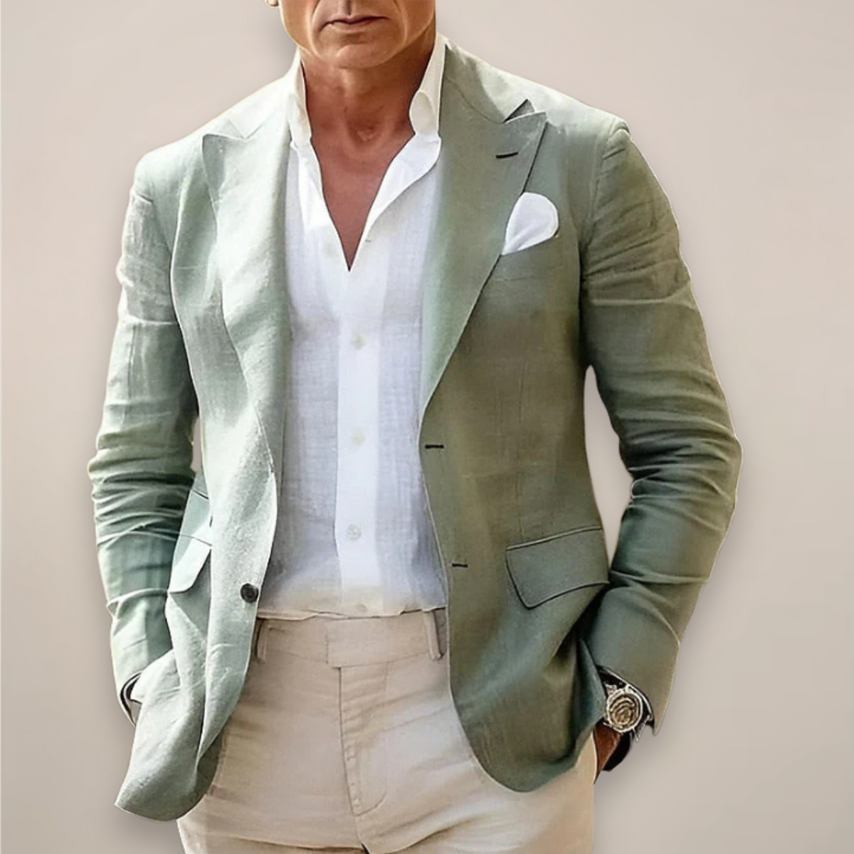 Placido | Leichter Herrenblazer mit schmaler Passform 2