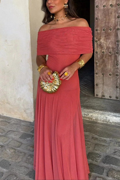 Plissiertes Sommerkleid mit einem Schulterträger für Damen 3