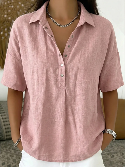 Quinley | Damen Hemd mit Button-up-Kragen Lässig 5
