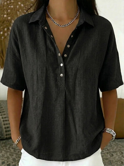 Quinley | Damen Hemd mit Button-up-Kragen Lässig 6