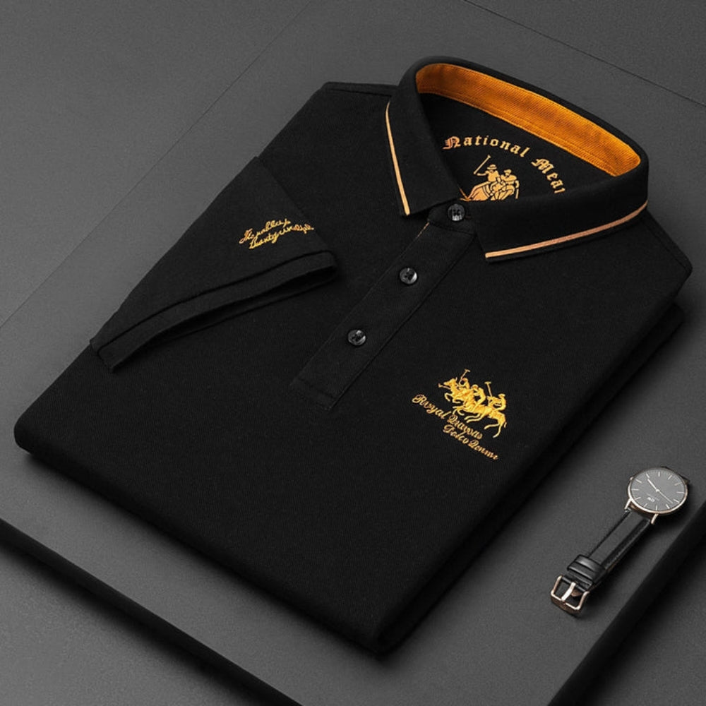 Raffaele | Herren Poloshirt Kurzarm mit Knopfdesign 0