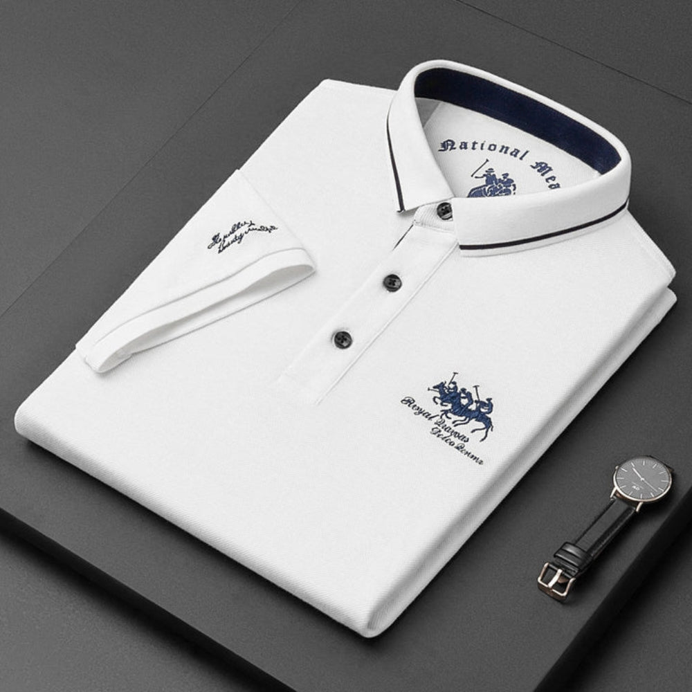 Raffaele | Herren Poloshirt Kurzarm mit Knopfdesign 2