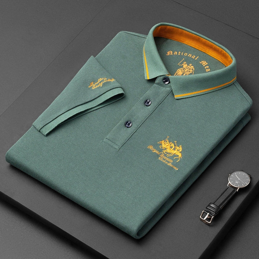 Raffaele | Herren Poloshirt Kurzarm mit Knopfdesign 5