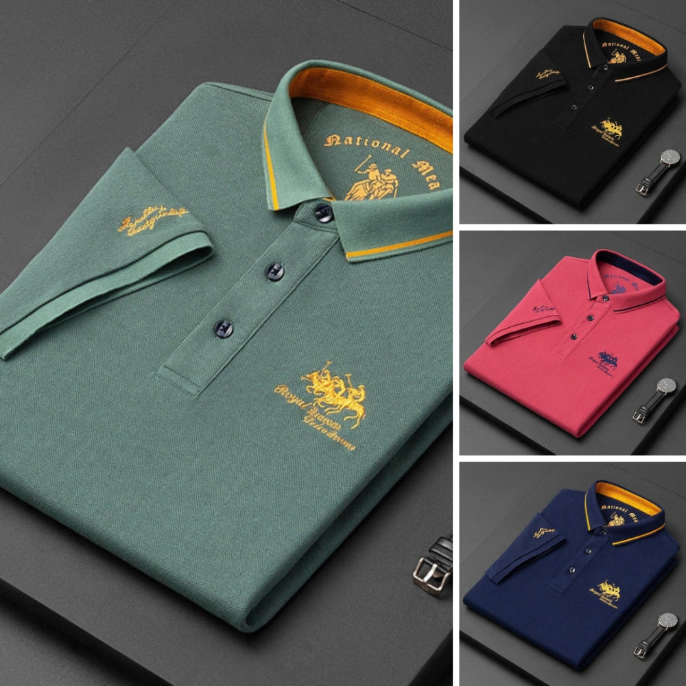 Raffaele | Herren Poloshirt Kurzarm mit Knopfdesign 6