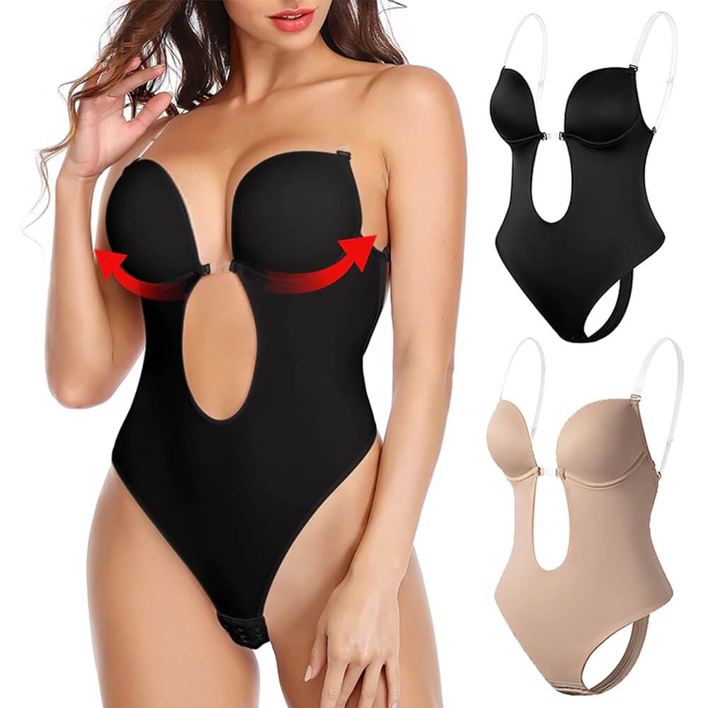 Rückenfreier Body Shaper | Damen Body mit Cups 1