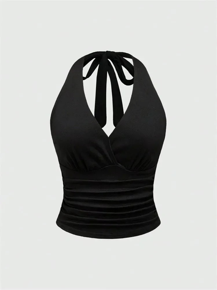 Rückenfreies Neckholder-Crop-Top | Oberteile für Damen 0