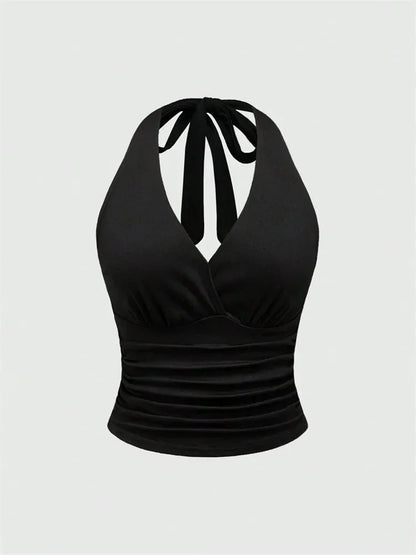 Rückenfreies Neckholder-Crop-Top | Oberteile für Damen 0