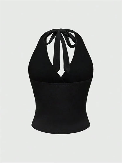 Rückenfreies Neckholder-Crop-Top | Oberteile für Damen 1