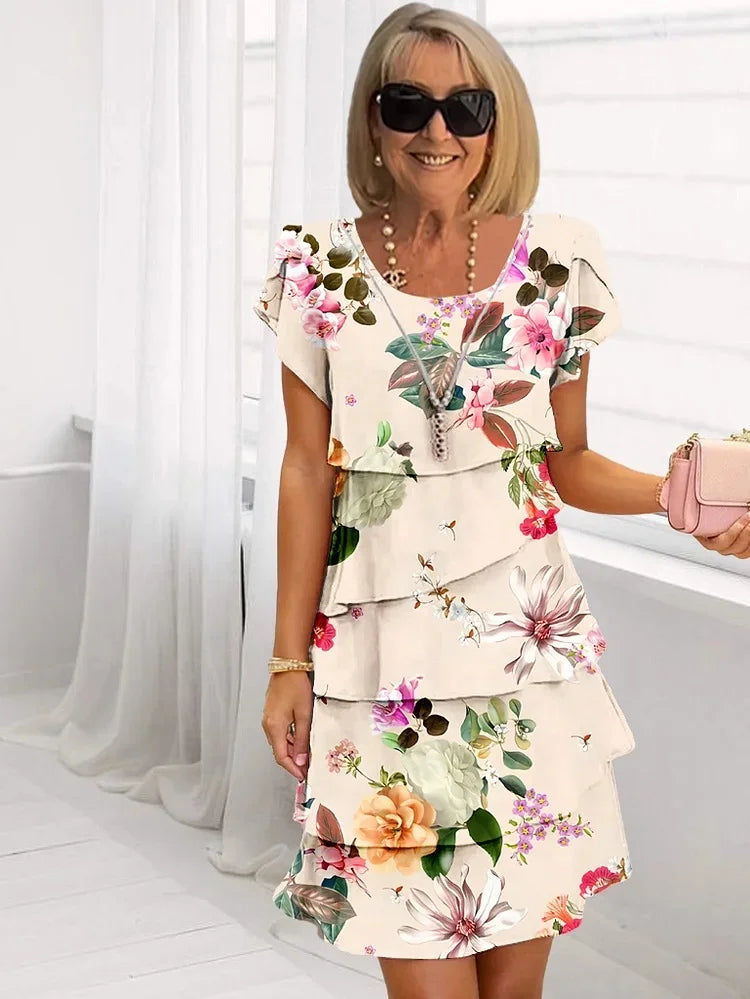 Rüschendes Floral Faltenkleid | Damenmode 3