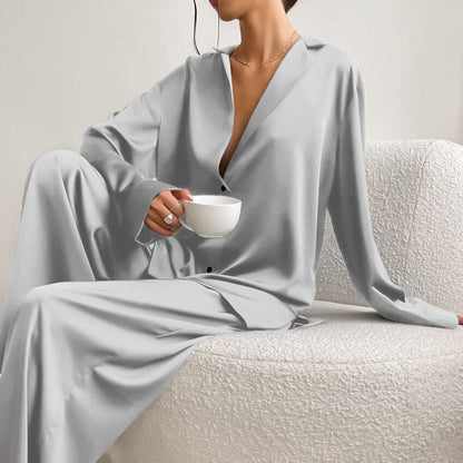 Satin-Pyjama-Set Isabella | Zweiteiliges Damen-Nachtwäsche-Set 2