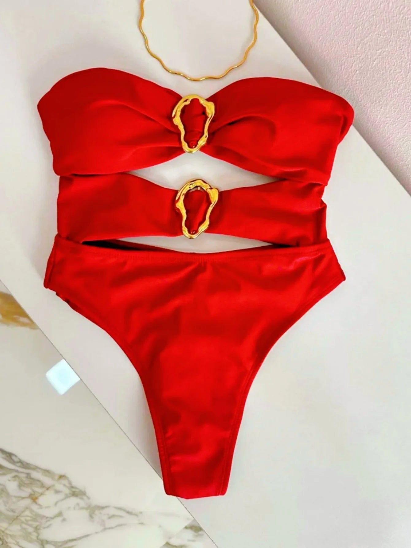 Sexy Cut-Out Badeanzug | Einteiliger Damenbadeanzug 3