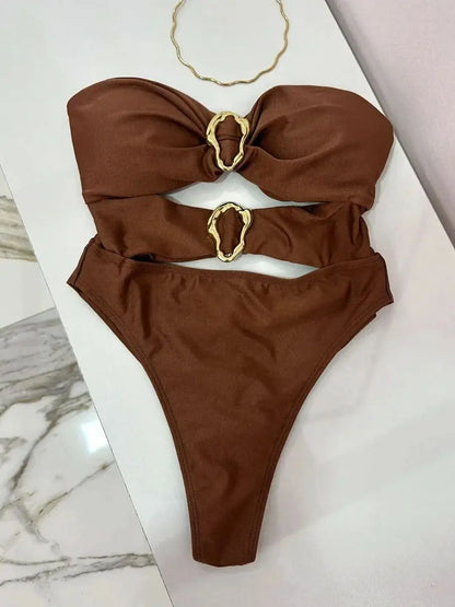 Sexy Cut-Out Badeanzug | Einteiliger Damenbadeanzug 5