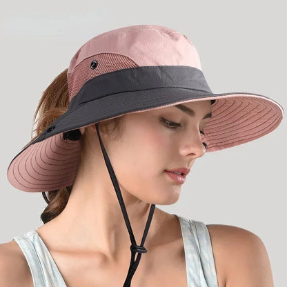 ShadeGuard UV-Schutzhut mit breiter Krempe und modischem Design 1