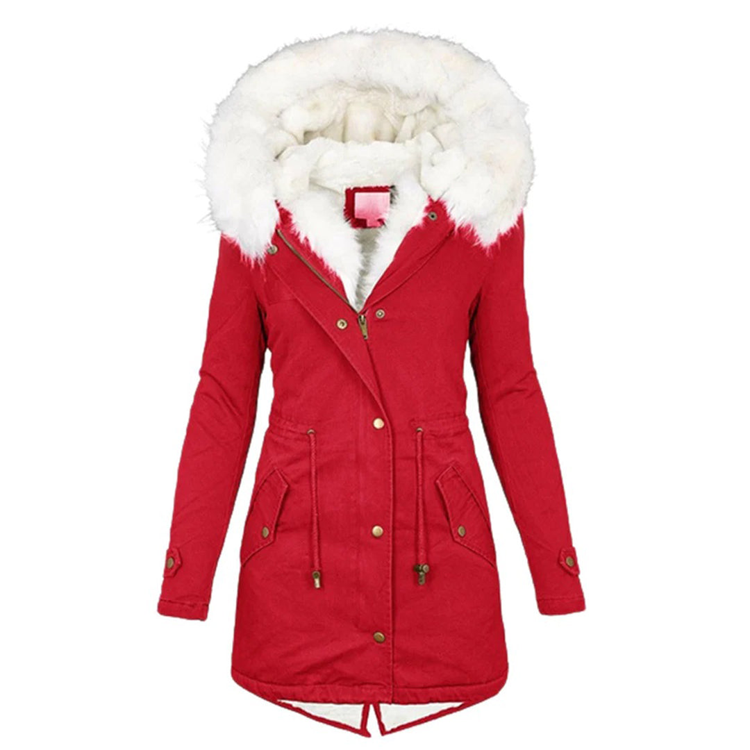 Siegrun | Damen Winterparka Lang mit Abnehmbarer Kapuze 1