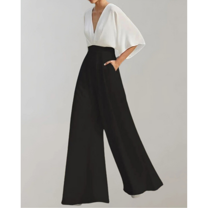 Slim-Fit Damenoverall Celia mit weitem Bein 7