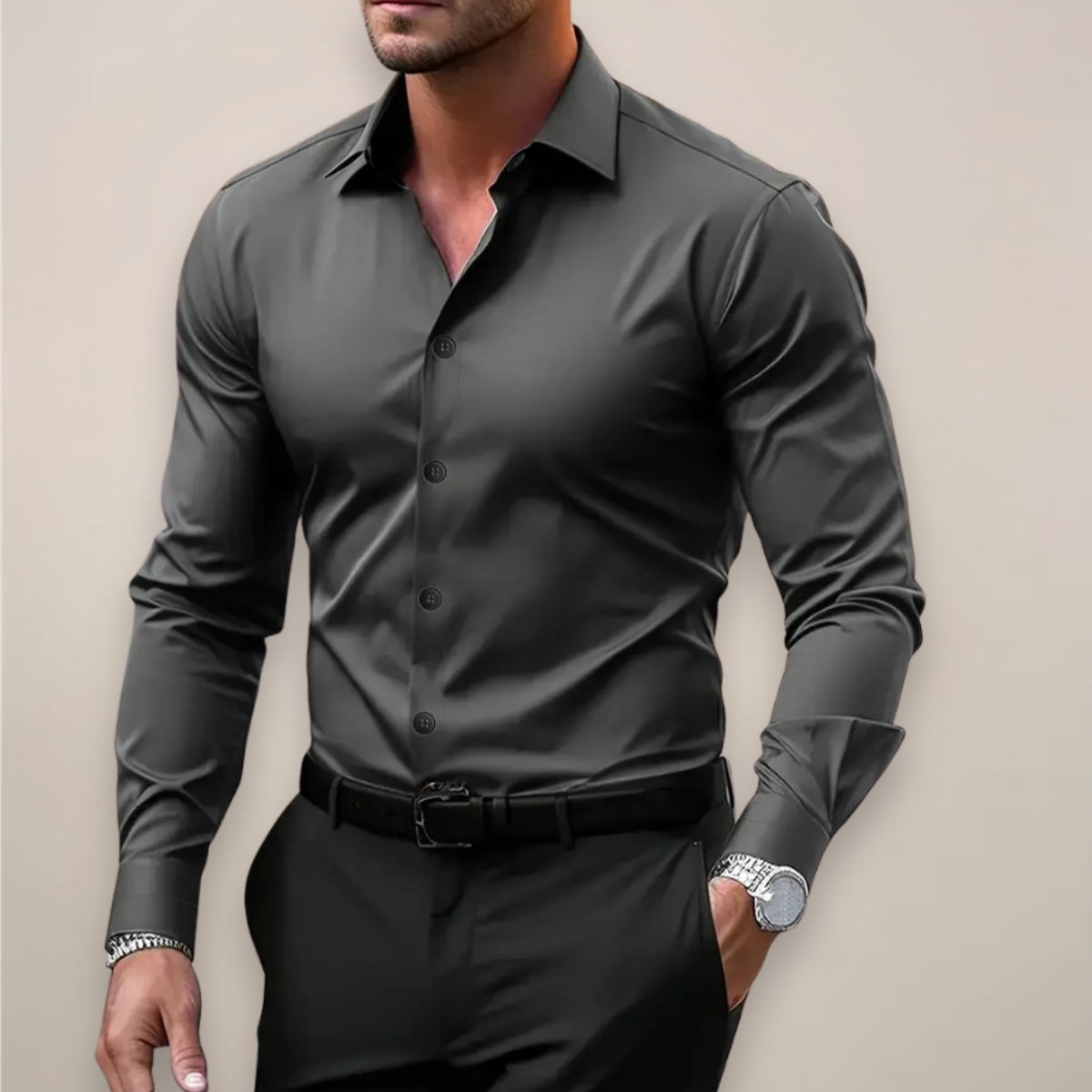 Slim-Hemd Silvanus | Elegantes Herrenhemd Frühling 0